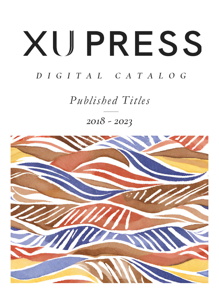 XU Press Published Titles 20182023 PDF Books