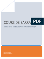 Cours Complet de Barrages Hydrauliques Bts1 TP