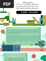 Classification of Entrepreneurship Presentation