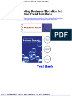 Download Full Understanding Business Statistics 1St Edition Freed Test Bank pdf docx full chapter chapter