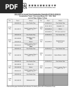 2022-2023 S1-5 Second Term Examination Timetable