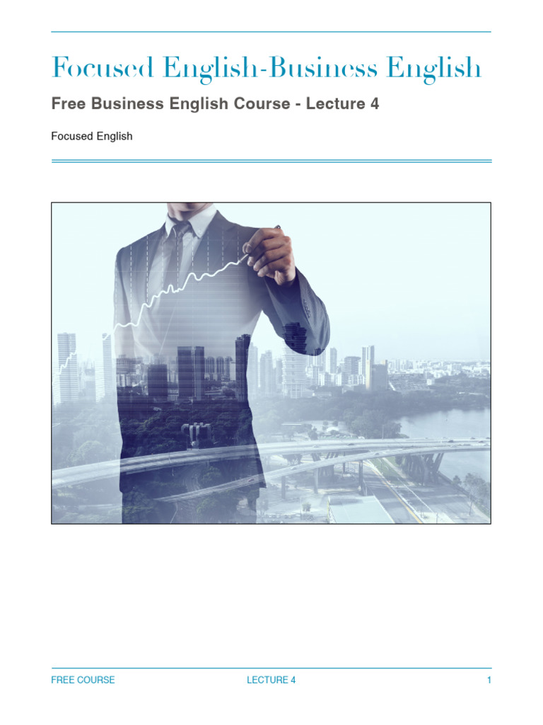 Free Course Lecture 4 (US) | PDF | Lecture | English Language