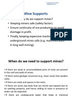 M.SC IV Sem. Geology Mine Supports Mining Mineral Dressing by Dr. Rupesh Kumar Dubey