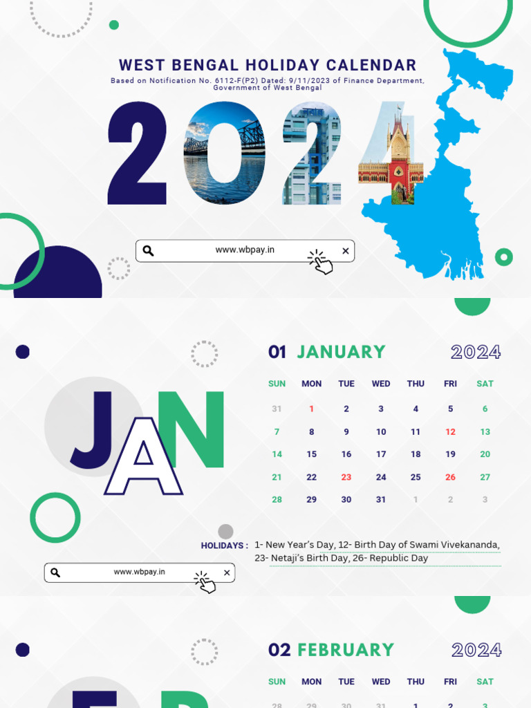 West Bengal Government Holiday Calendar 2024 PDF Festival