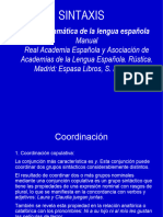 Sintaxis Nueva Gramática de La Lengua Española