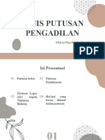 Jenis Putusan Pengadilan