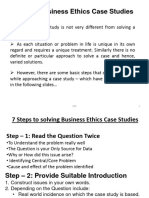 Solving Business Ethics Case Studies