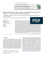 Response of Citrus Trees To Deficit Irri