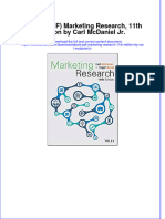Full Download Ebook PDF Marketing Research 11Th Edition by Carl Mcdaniel JR Ebook PDF Docx Kindle Full Chapter