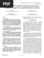 Evaluating HIV/AIDS Knowledge and Awareness Dynamics: Insights From Adult Populations in India