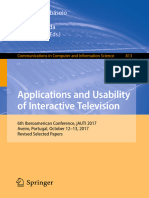 Applications and Usability of Interactive Television Libro