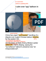 China Spy Balloon Article