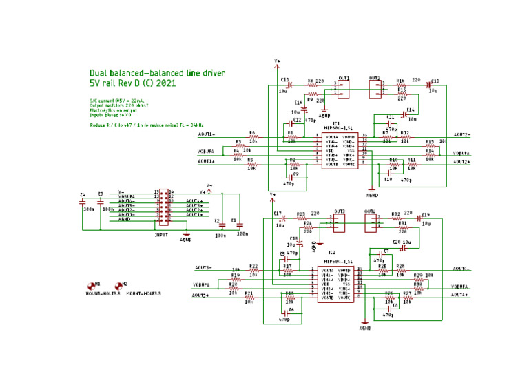 Output Rev D - Schematic | PDF