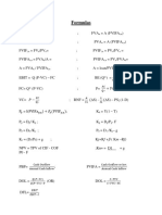 Final Exam Formulas