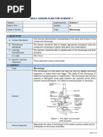 Lesson Plan For Science G7 8