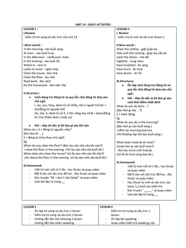 Grade 4 - Unit 14 | PDF
