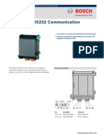 IOS 0232 A RS232 Communication Module - Data Sheet