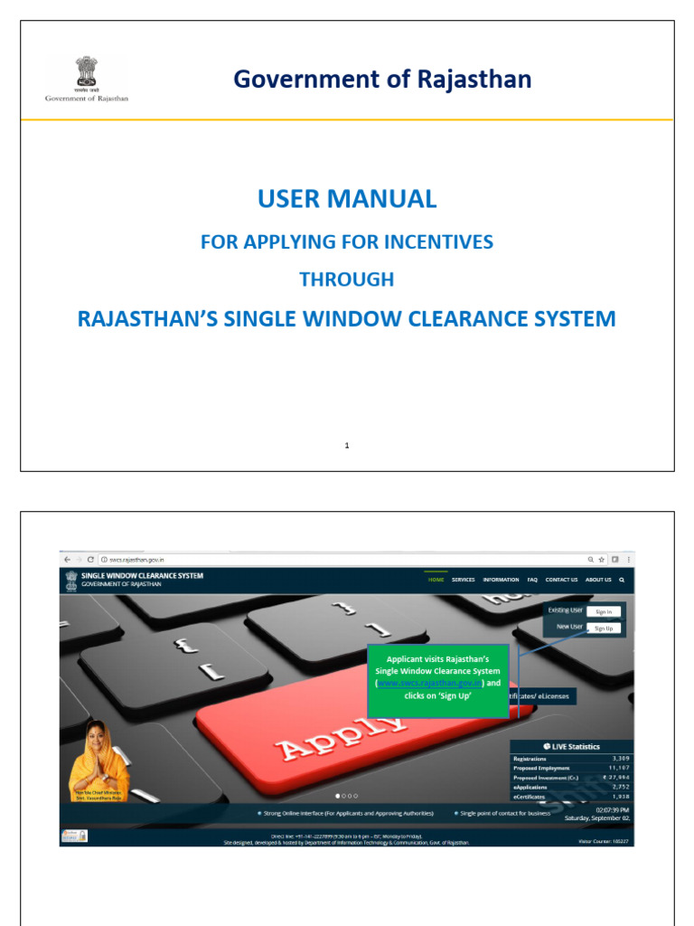 Rajasthan SWCS Incentives User Manual | PDF | Computer Security | Security