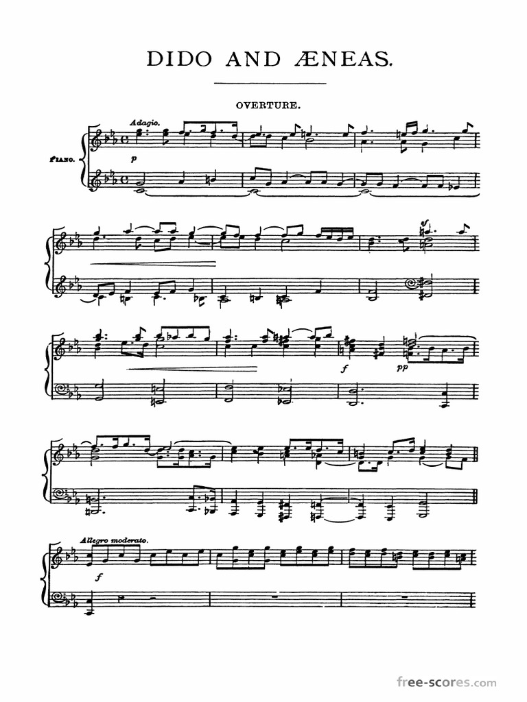 Purcell Dido And Aeneas Vocal Score Pdf