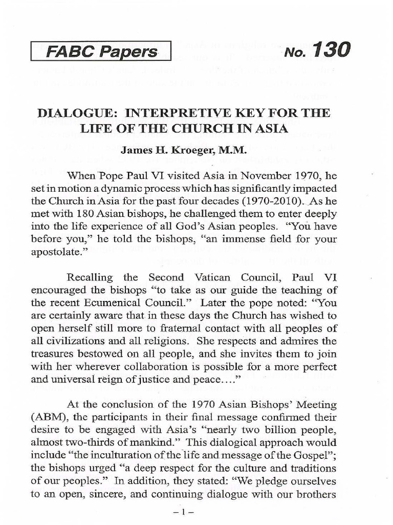 FABC Paper 130 | PDF