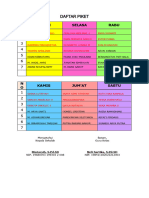 Daftar Piket