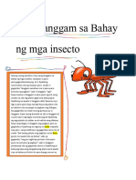 Ang Langgam Sa Bahay NG Mga Insecto