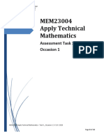 MEM23004 - Assessment Task 3 - Occasion 1