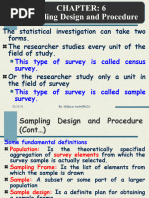 Chapter 6 Sampling Design