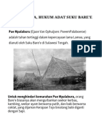 GIWU / DENDA, Hukum Adat Suku Bare'e Di Sulawesi Bagian Tengah