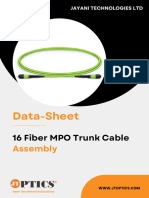 16 Fiber MPO Trunk Cable Data Sheet by JTOPTICS