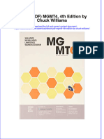 Full Download Ebook PDF Mgmt4 4Th Edition by Chuck Williams Ebook PDF Docx Kindle Full Chapter