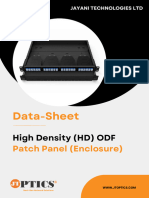 High Density ODF Patch Panel Data Sheet by JTOPTICS