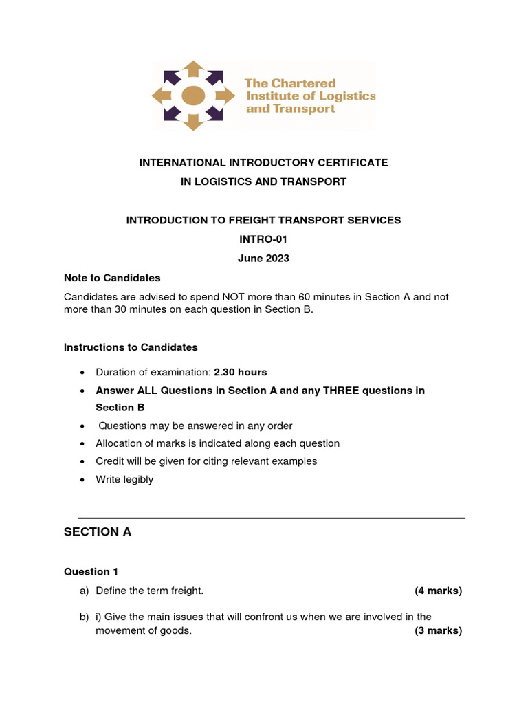 Freight Transport Services Overview | PDF | Transport | Cargo