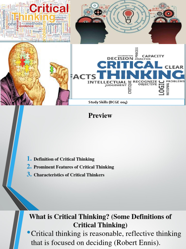 Unit 3. Critical Thinking Introduction-2 | PDF | Critical Thinking ...