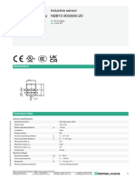 Inductive Sensor NBB10-30GM40-Z0: Dimensions