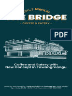 Menu The Bridge Coffee