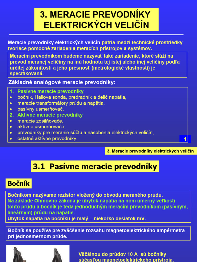 Elektrické Merania - 3 | PDF