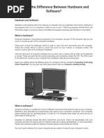 What Is The Difference Between Hardware and Software - Twinkl