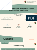 Ujian Seminar Tutup Transportasi Sepeda