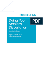 Doing Your Master's Dissertation 2013