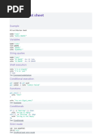 Cheat Sheet Shell