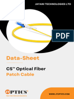 CS Optical Patch Cable Data Sheet by JTOPTICS