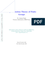 Representation Theory of Finite Group