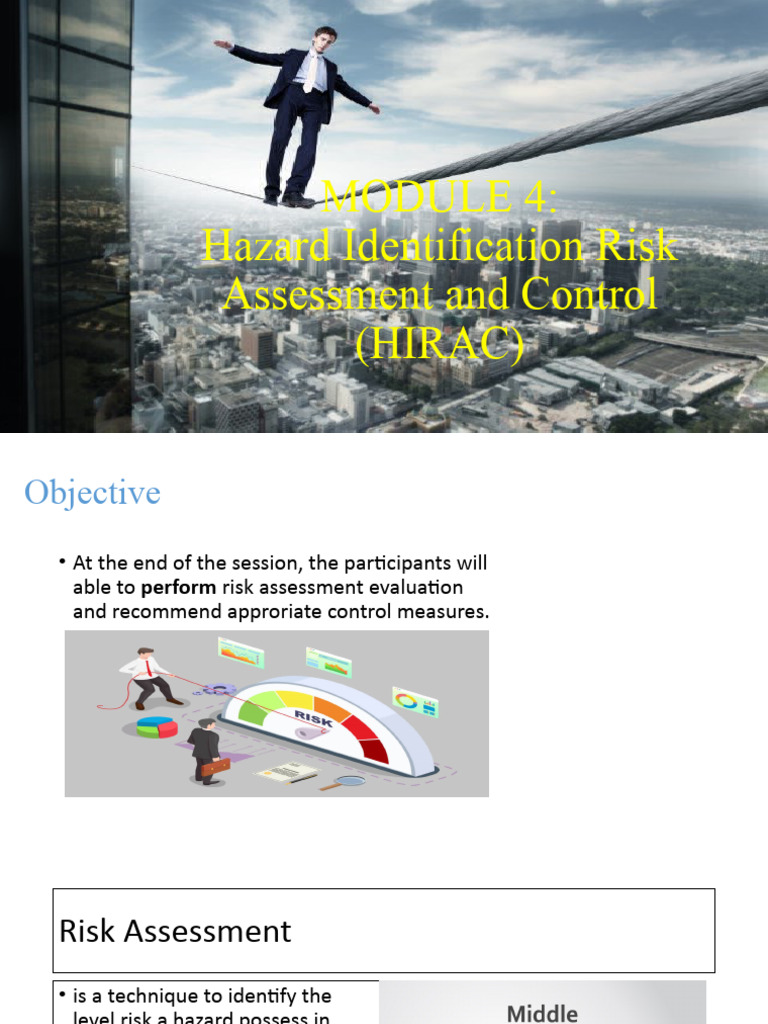 HIRAC: Hazard Assessment & Control Guide | PDF | Risk | Hazards