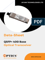 40G QSFP+ Transceiver Data Sheet by JTOPTICS