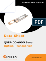400G QSFP-DD Optical Transceiver Data Sheet by JTOPTICS
