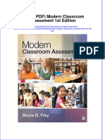 Full Download Ebook PDF Modern Classroom Assessment 1St Edition Ebook PDF Docx Kindle Full Chapter
