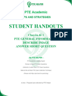 Student Handouts - Tips - Strategies - Chuyên Đề 1 - PTE General Info - Describe Image - Answer Short Question