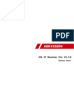 Hik IP Receiver Pro V1.7.0 Release Notes