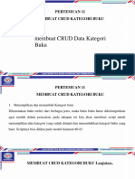 Pertemuan 11 Membuat Crud Kategori Buku